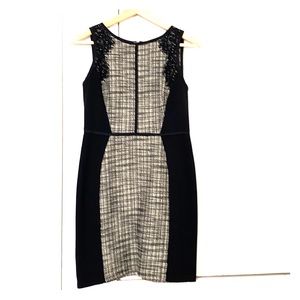 Loft sleeveless tweed dress